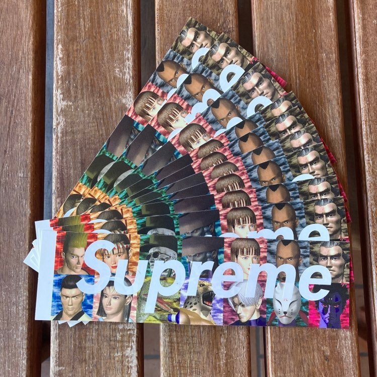 FW2022 Supreme/Yohji Yamamoto/TEKKEN Box Logo Stickers will be available at  the online store shortly at WWW.UNIQUEHYPENYC.COM!!! (Link in