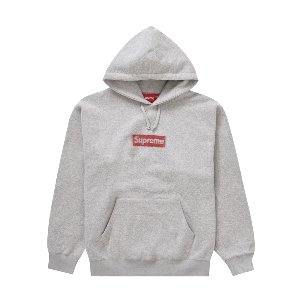 Inside Out Box Logo Hooded Sweatshirt Heather Grey – Manzoni Kicks